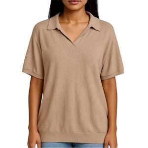 Weatherproof Vintage Women’s Cotton Knit Top in Brown